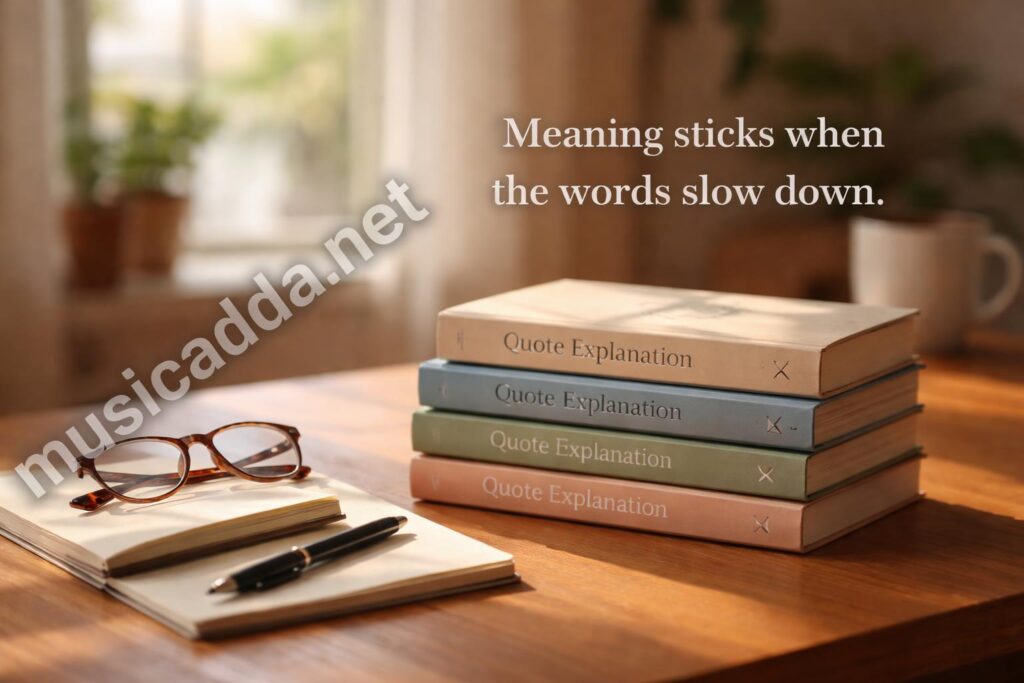 Best quote explained books stack