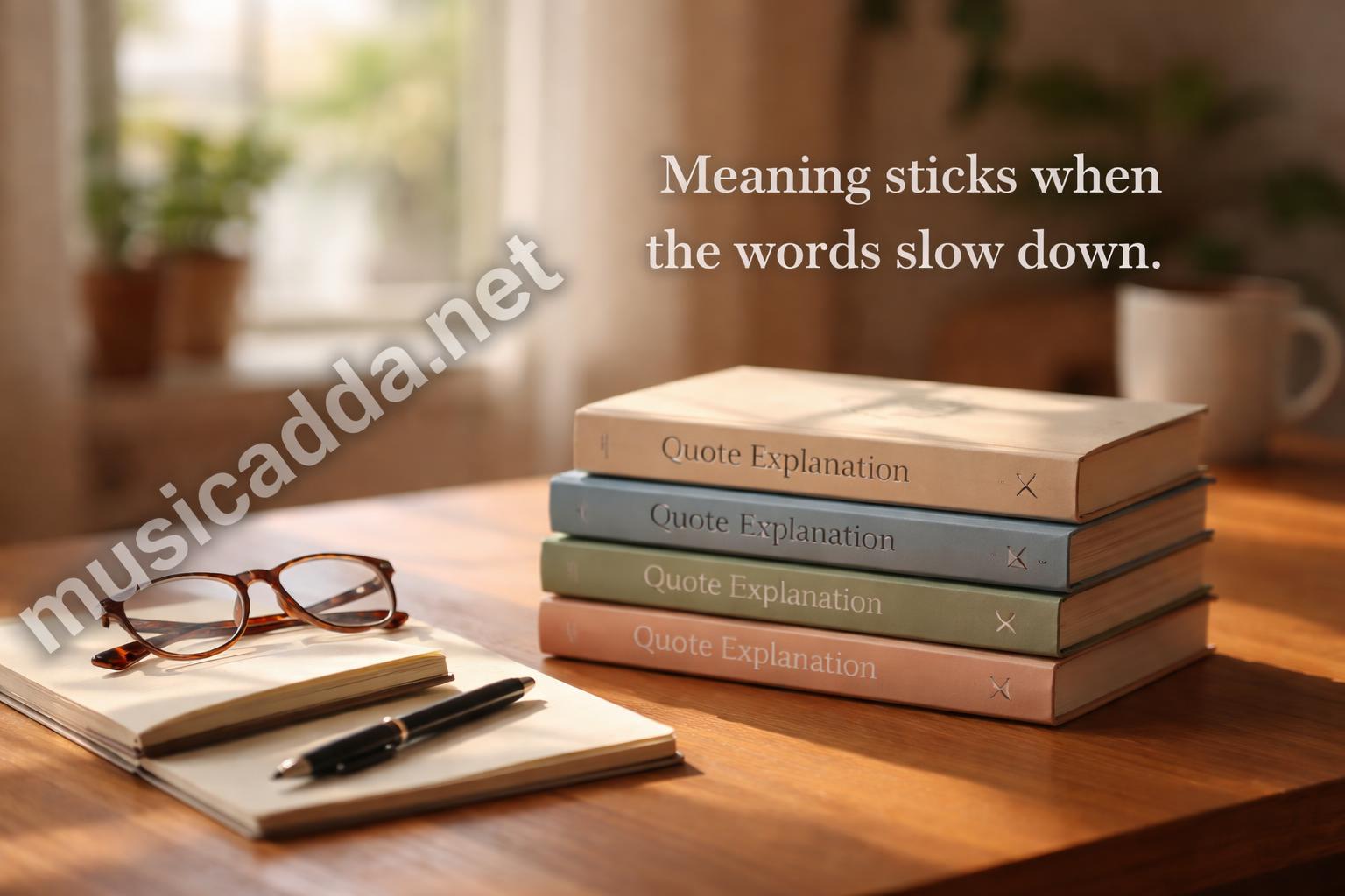 Best quote explained books stack