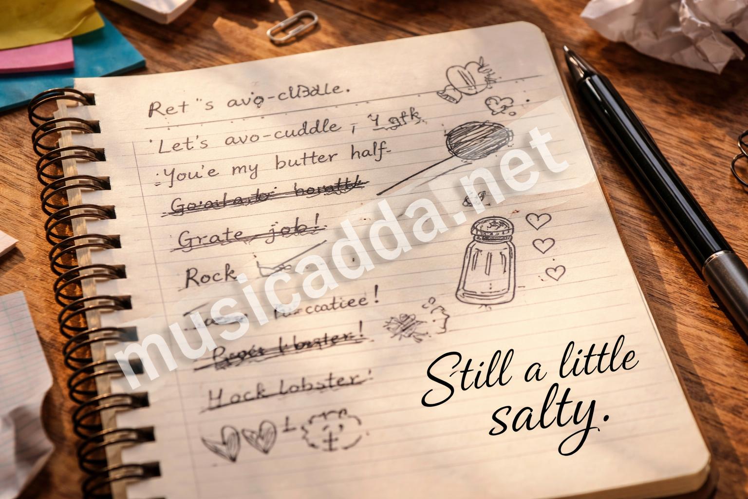 Cheesy pun joke notebook