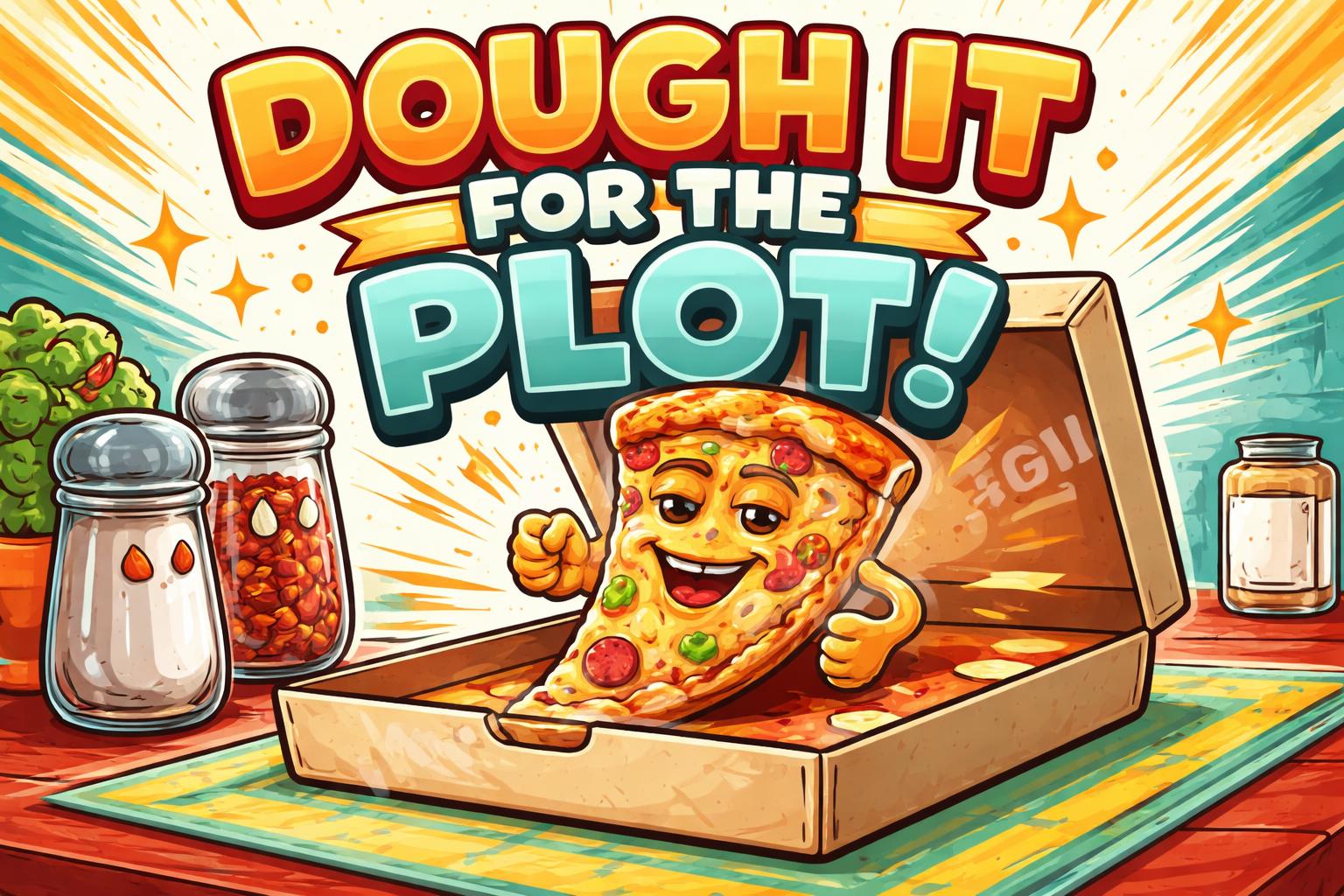 Comic pizza box groan worthy joke