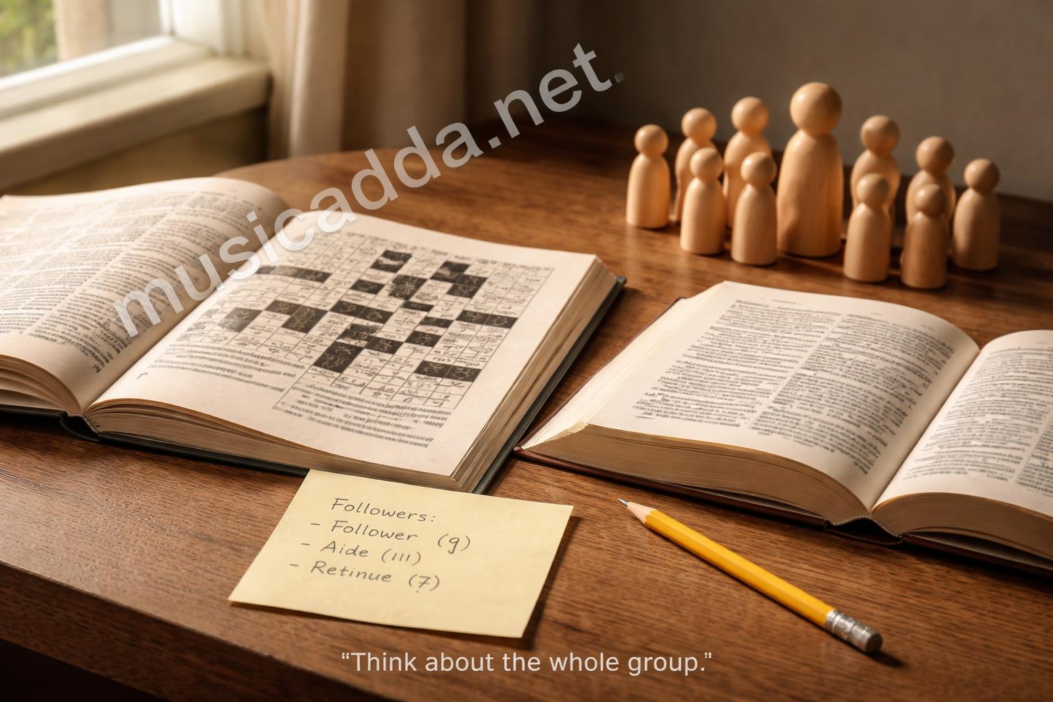 Crossword followers and attendants desktop