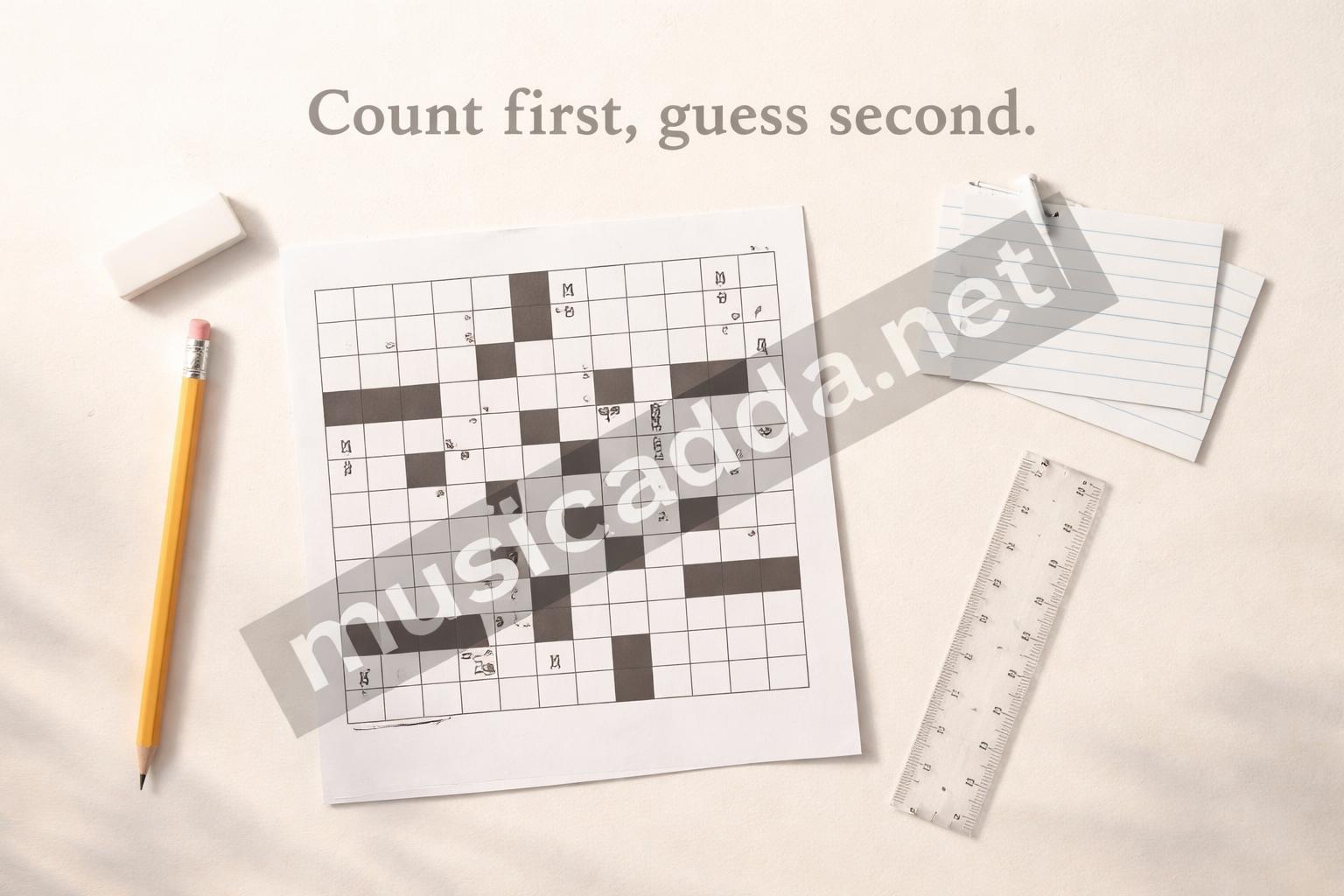 Crossword solver letter count strategy