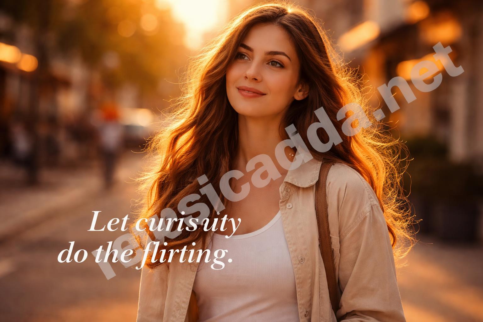 Crush notice love caption editorial portrait