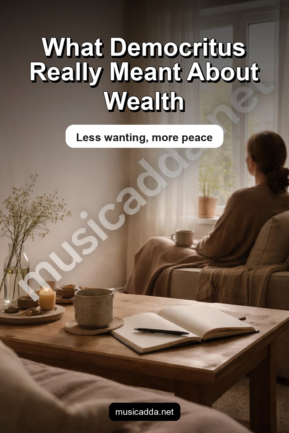 Pinterest image for Democritus' Quote on Wealth: Meaning and Explanation