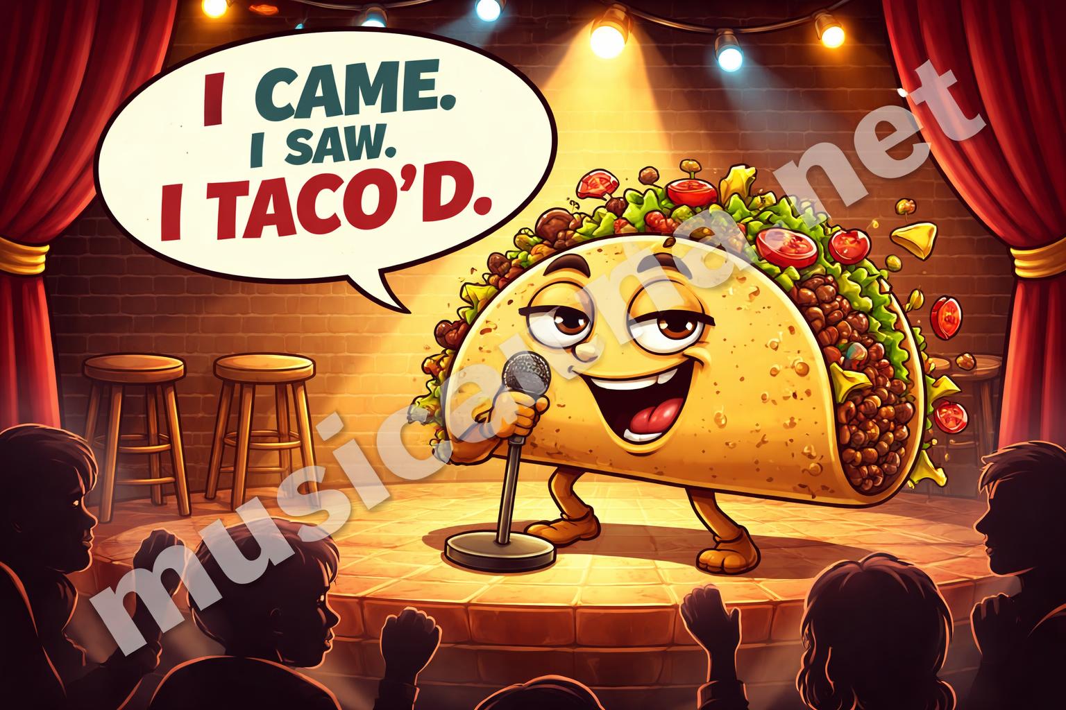 Dramatic taco mic moment
