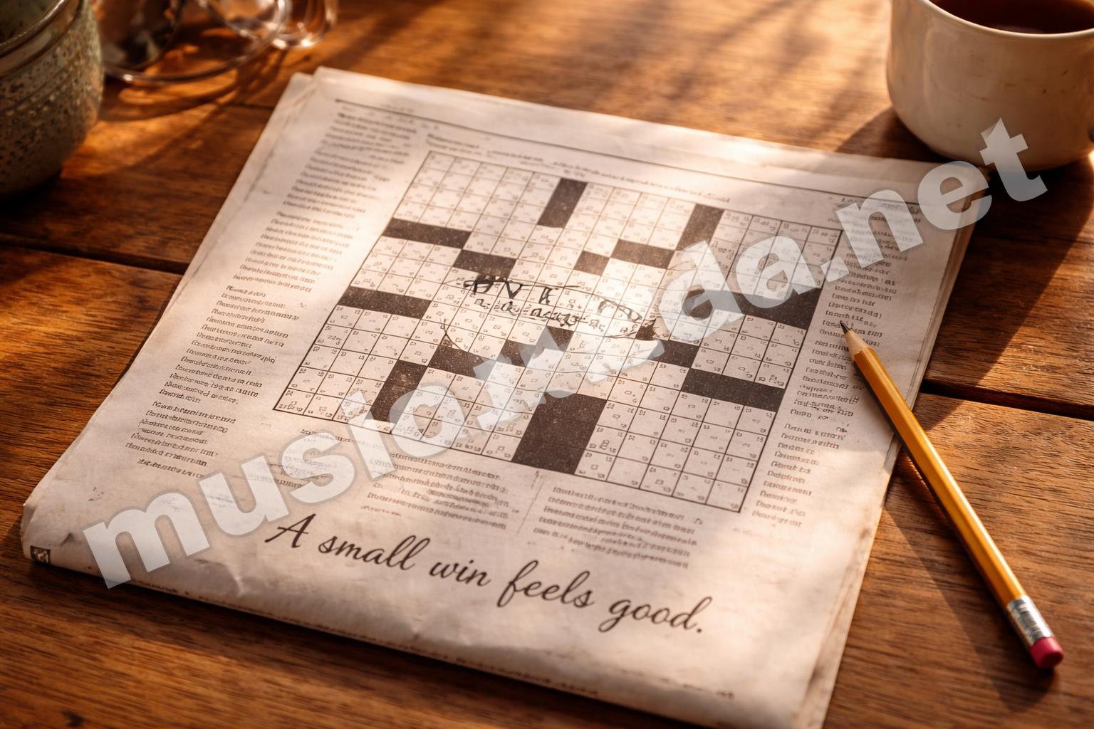 Finished crossword with passover answer