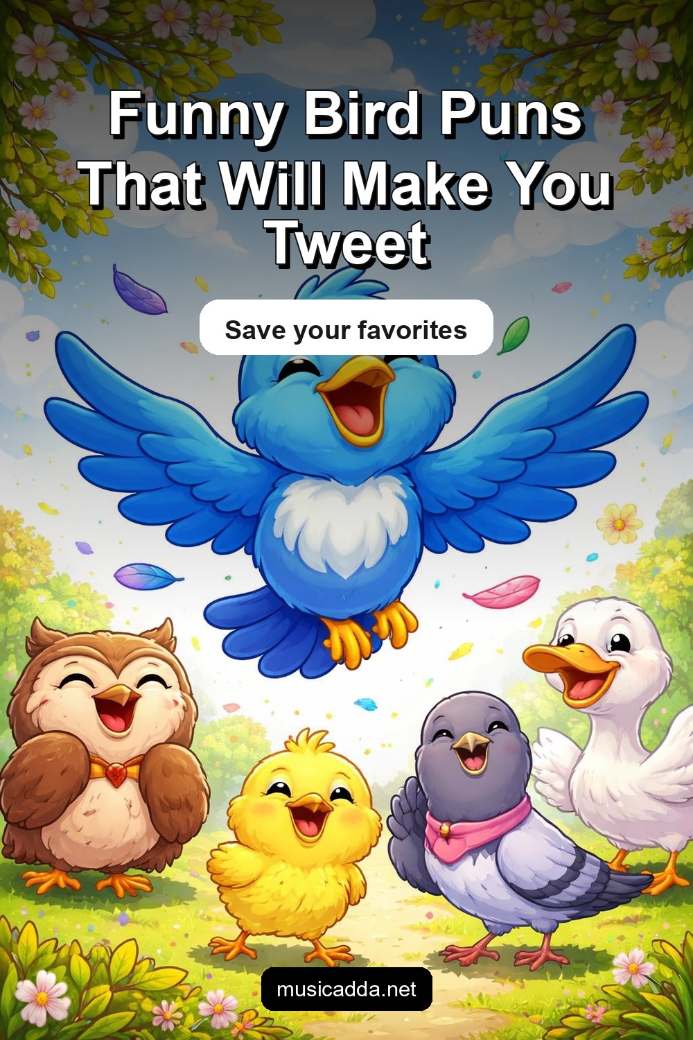 Pinterest image for Funny Bird Puns That Will Make You Tweet