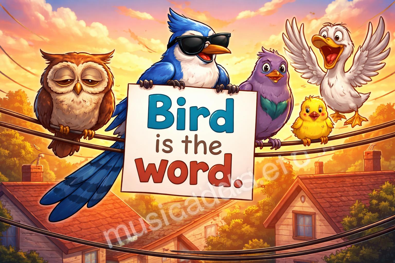 Funny bird puns shareable poster