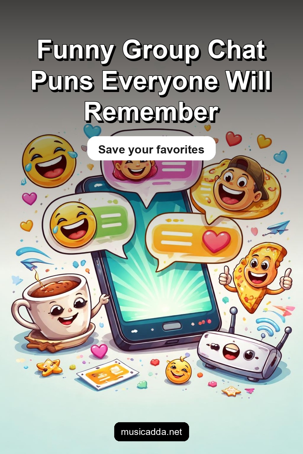 Pinterest image for Funny Group Chat Puns Everyone Will Remember