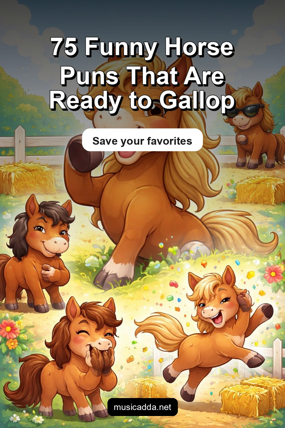 Pinterest image for Funny Horse Puns That Gallop into Every Joke