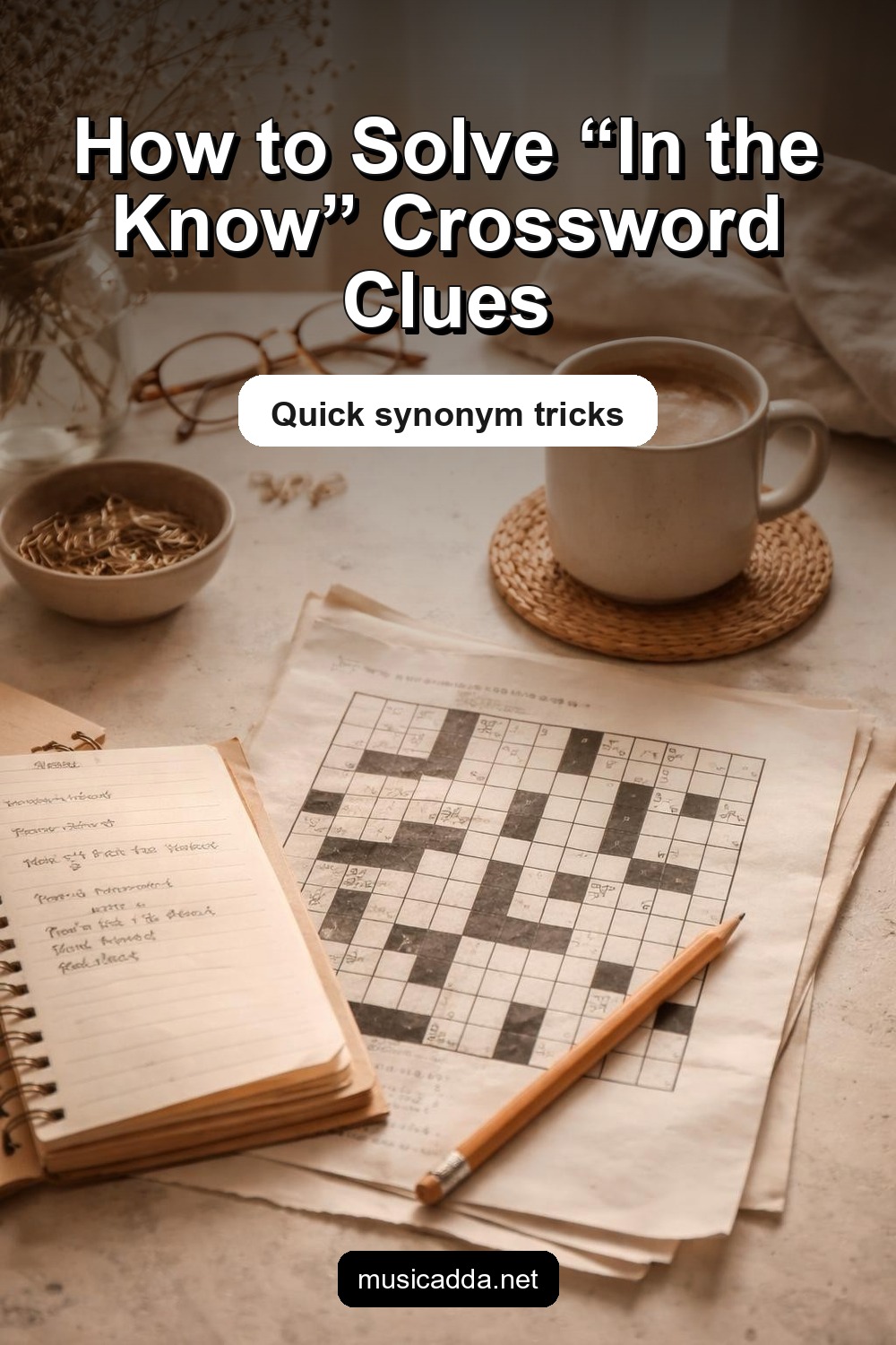Pinterest image for In the Know Crossword Clue Explained