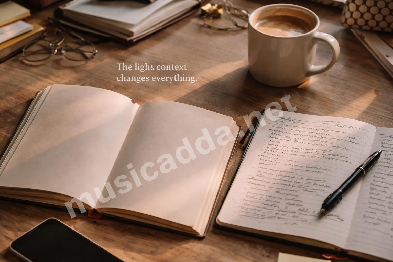 Modern quote book and notebook