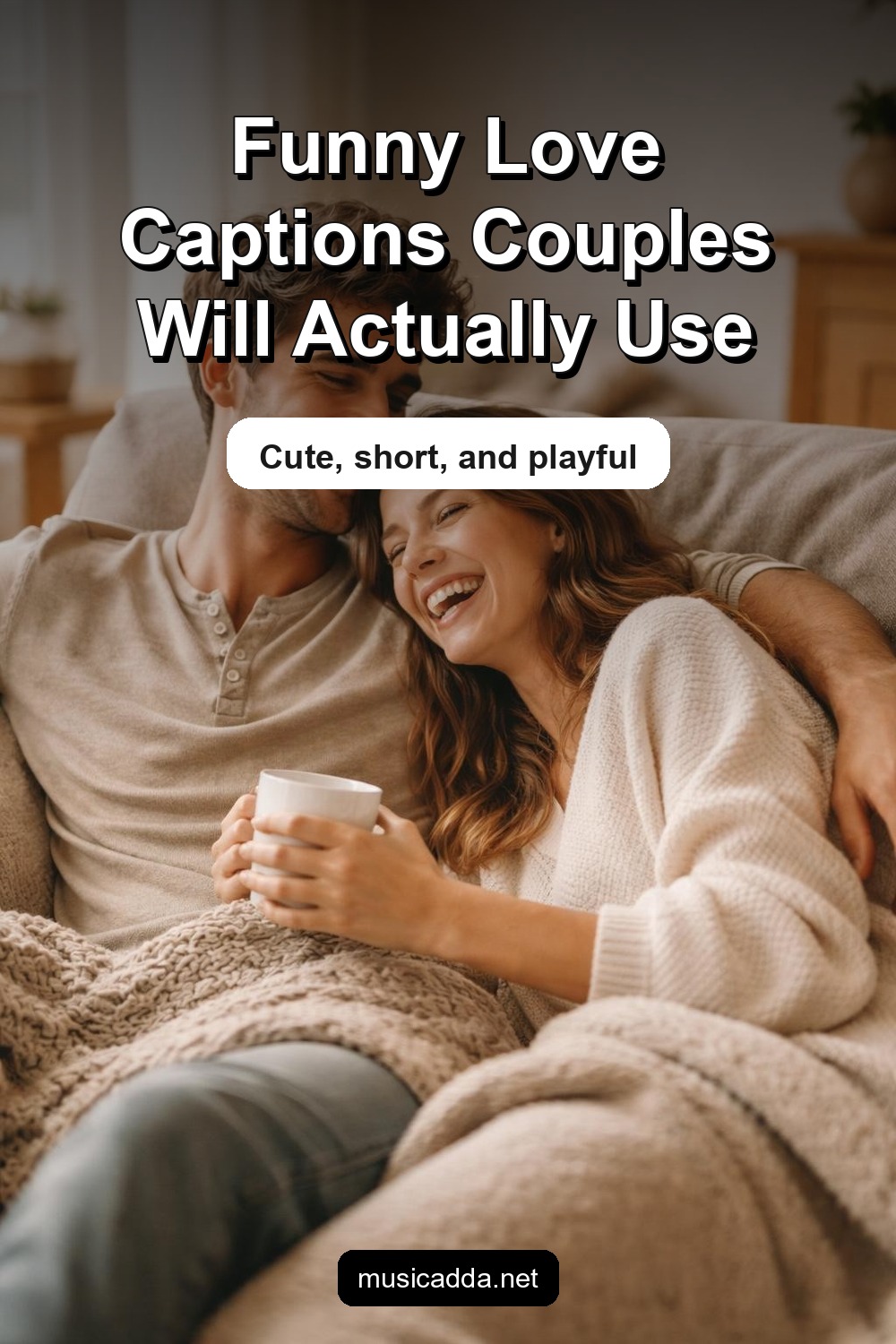 Pinterest image for Funny Love Captions for Couples Who Love to Laugh