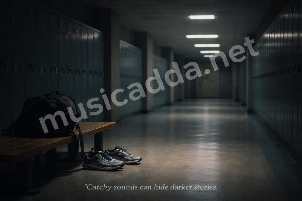 Pumped up kicks dark school hallway