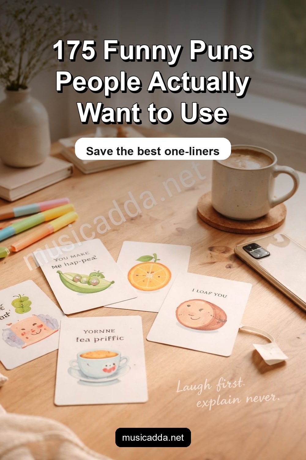 Pinterest image for 175 Funny Puns That Will Make Everyone Laugh Out Loud
