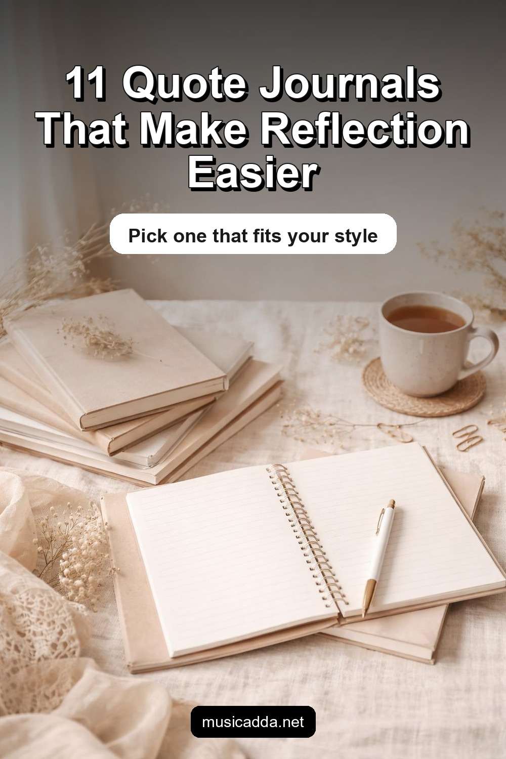 Pinterest image for 11 Inspirational Quote Explained Journals You’ll Want Today