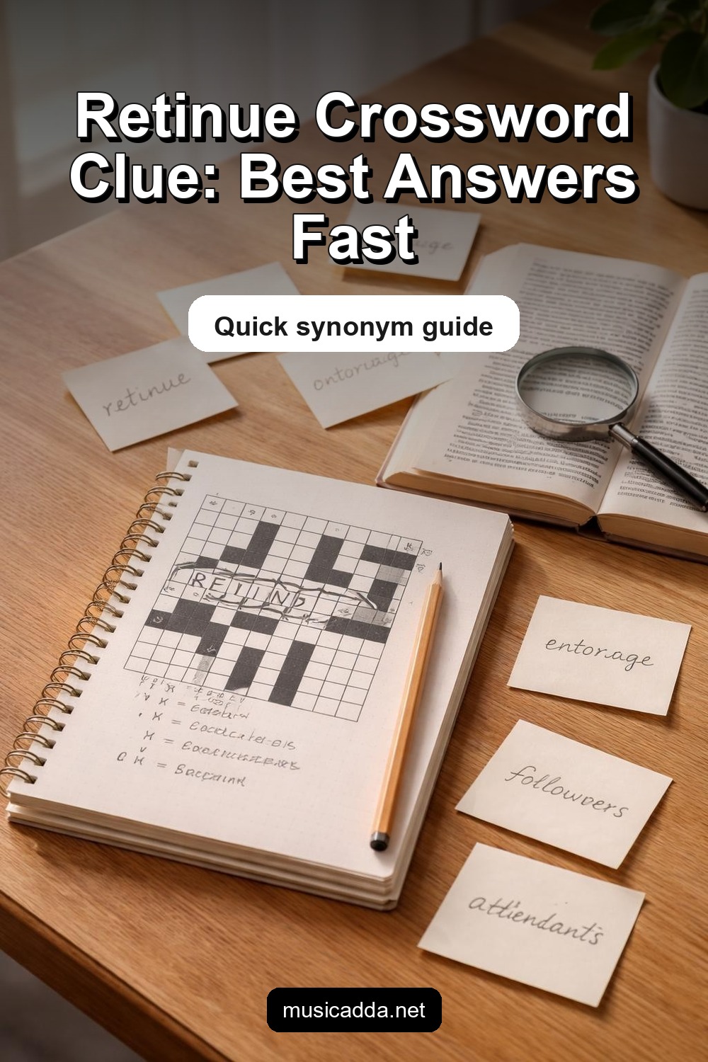 Pinterest image for retinue crossword clue Explained