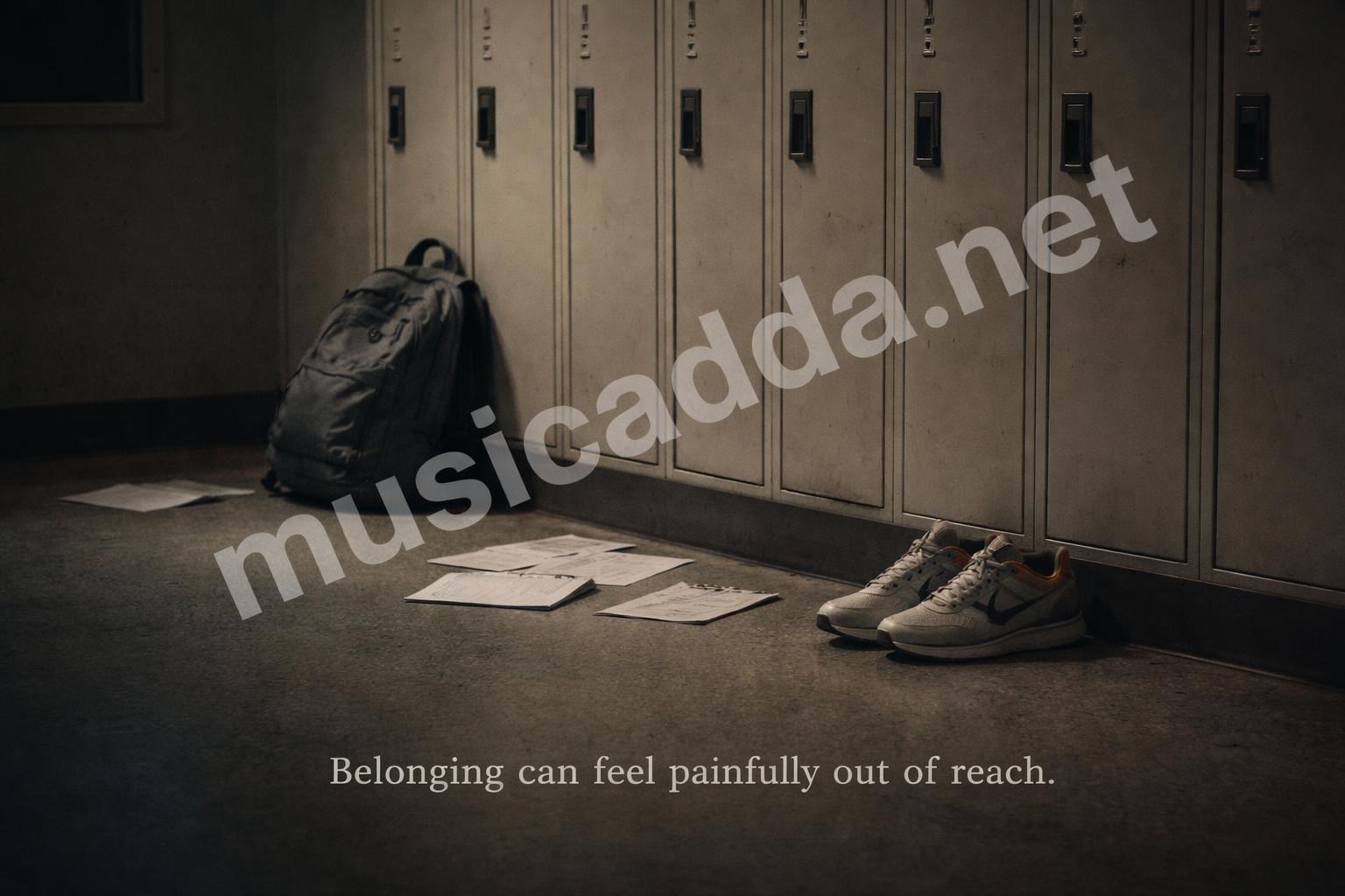 School locker symbolic objects and shoes