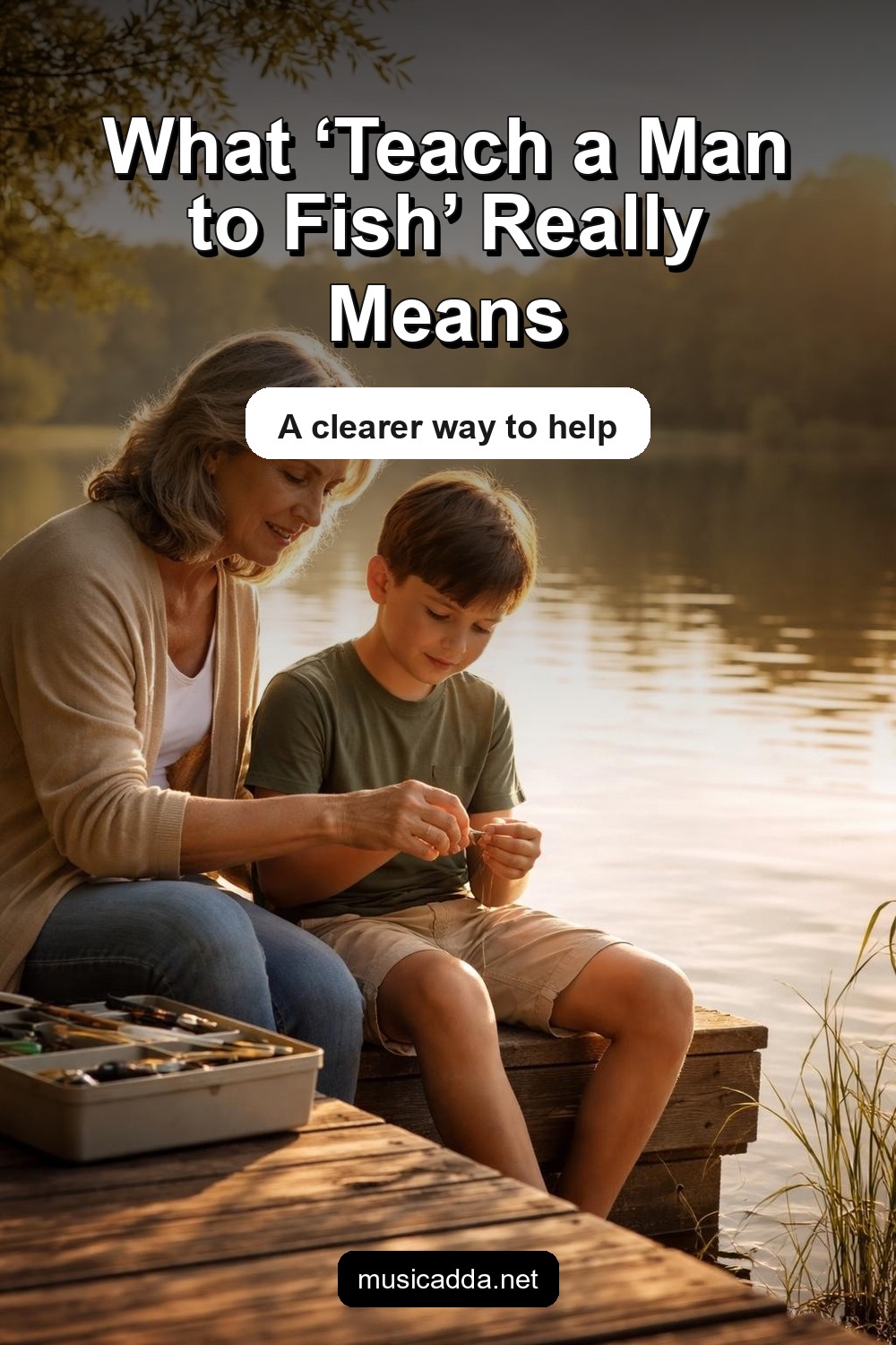 Pinterest image for The Meaning Behind the “Teach a Man to Fish” Quote