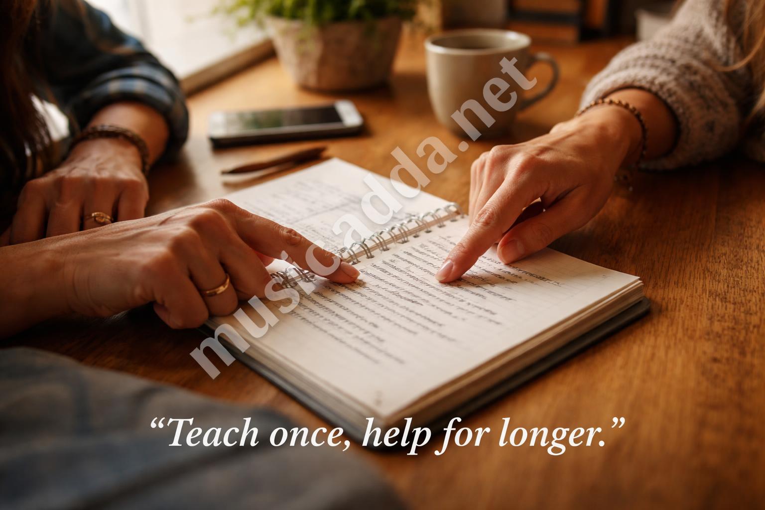 Teach a man to fish practical mentoring notes