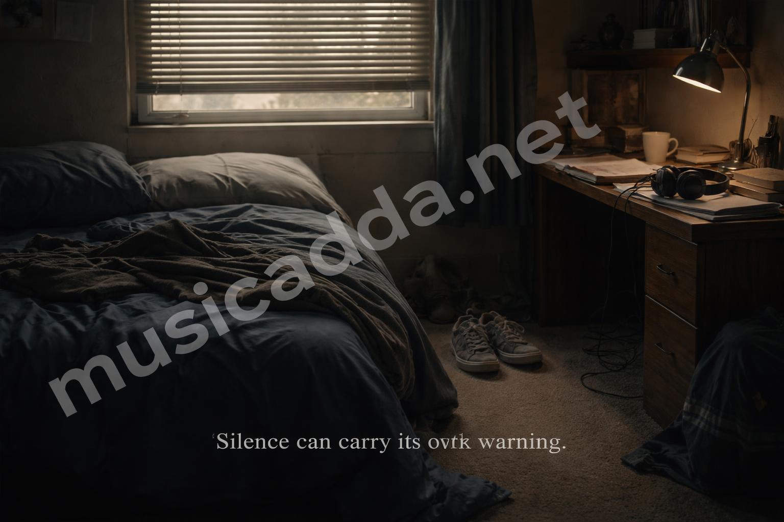 Troubled teen room quiet warning sign