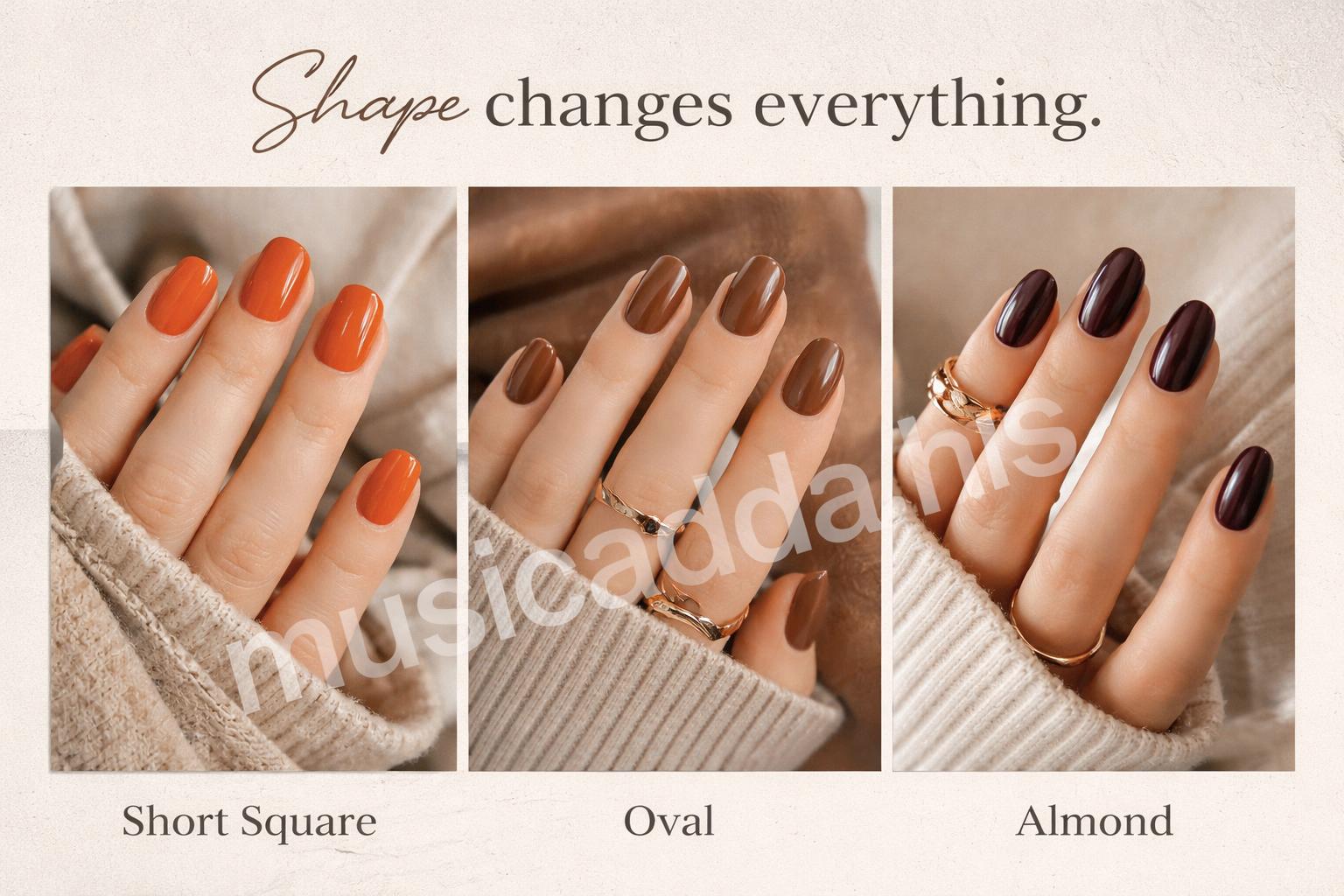 Choosing the right fall nail shape