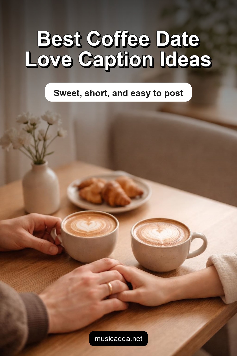 Pinterest image for Love Captions for Coffee Date Instagram Posts