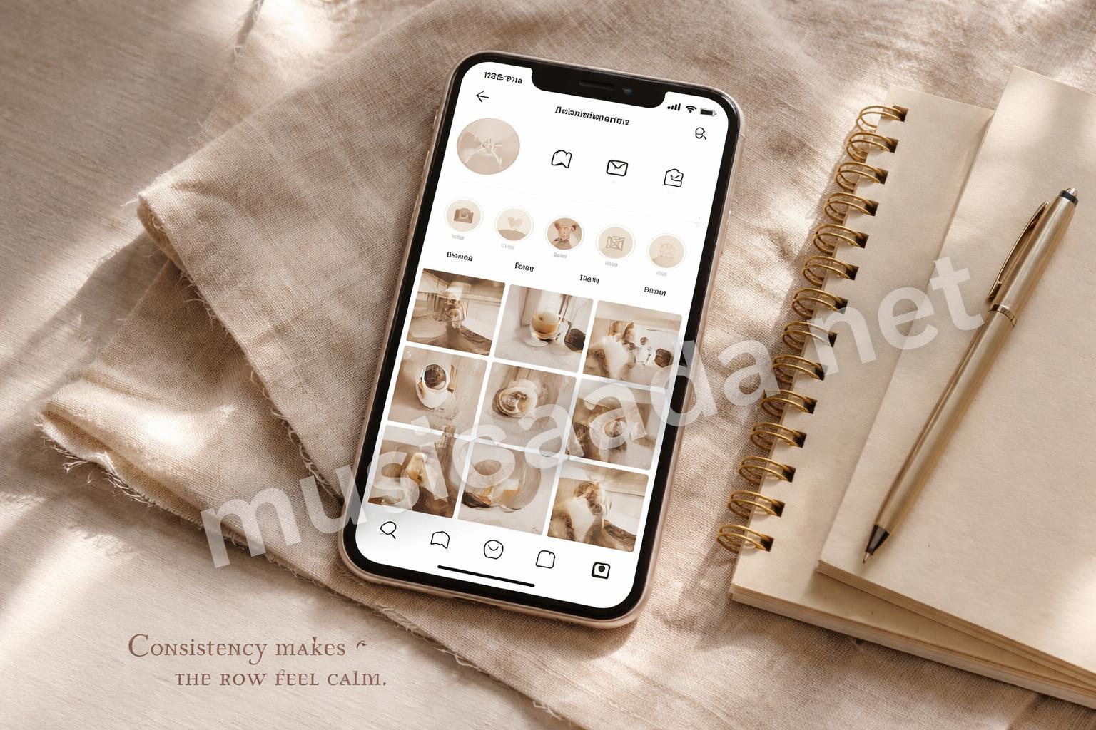 Consistent instagram highlight covers on profile