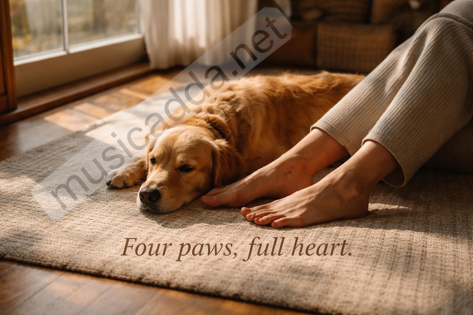 Dog lifestyle caption final photo