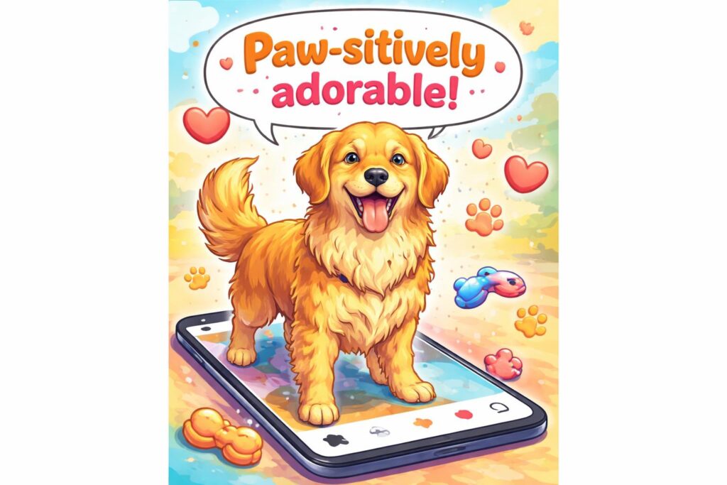 Dog puns instagram hero cartoon
