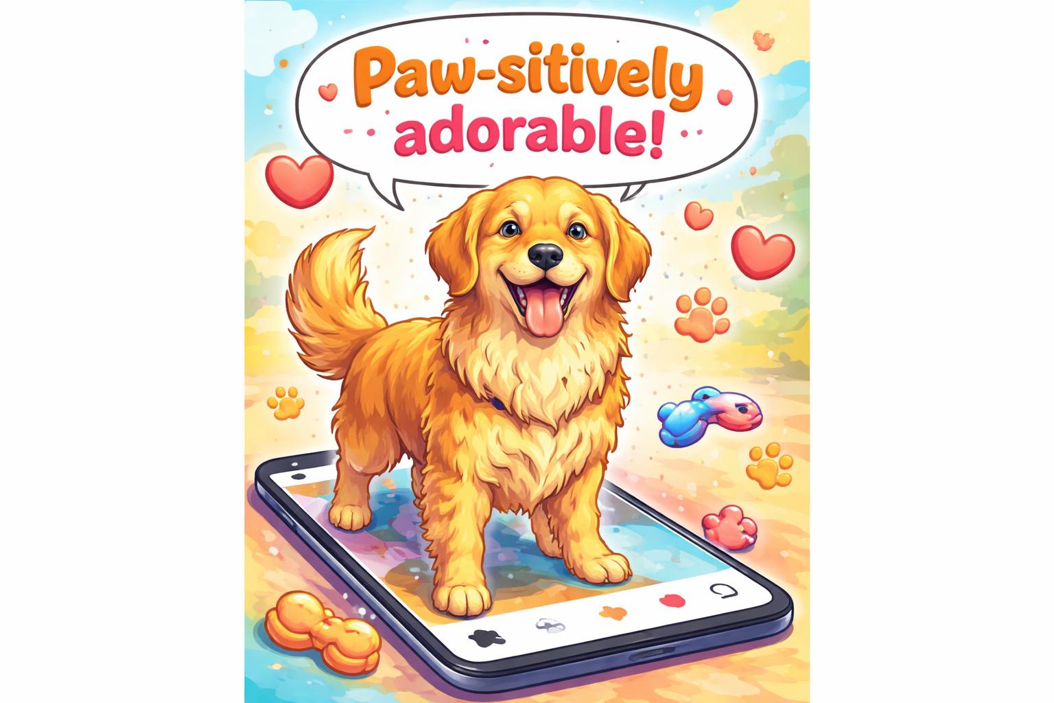 Dog puns instagram hero cartoon
