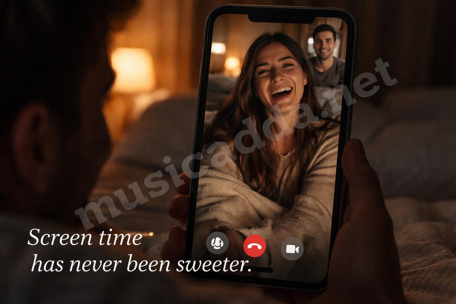 Facetime screenshot romantic night call