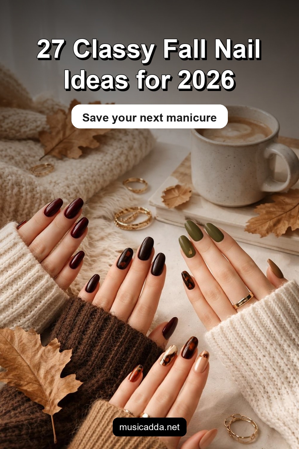 Pinterest image for 27 Classy Fall Nail Designs You'll Want to Copy in 2026