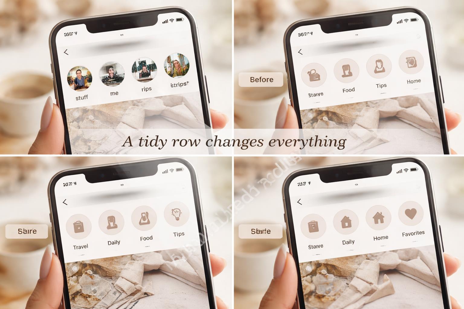 Finished instagram highlight covers profile grid