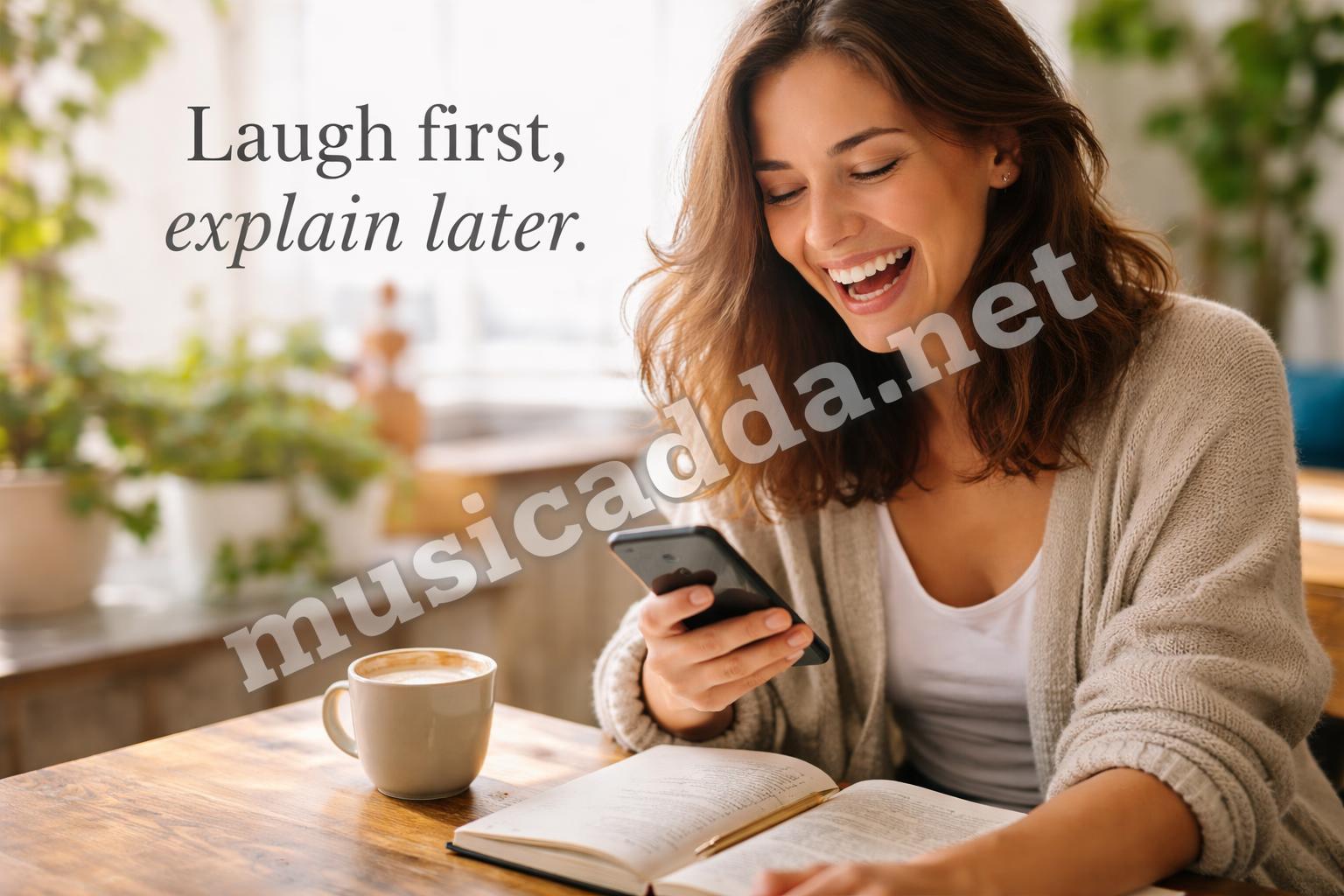 Funny puns lifestyle laughing candid