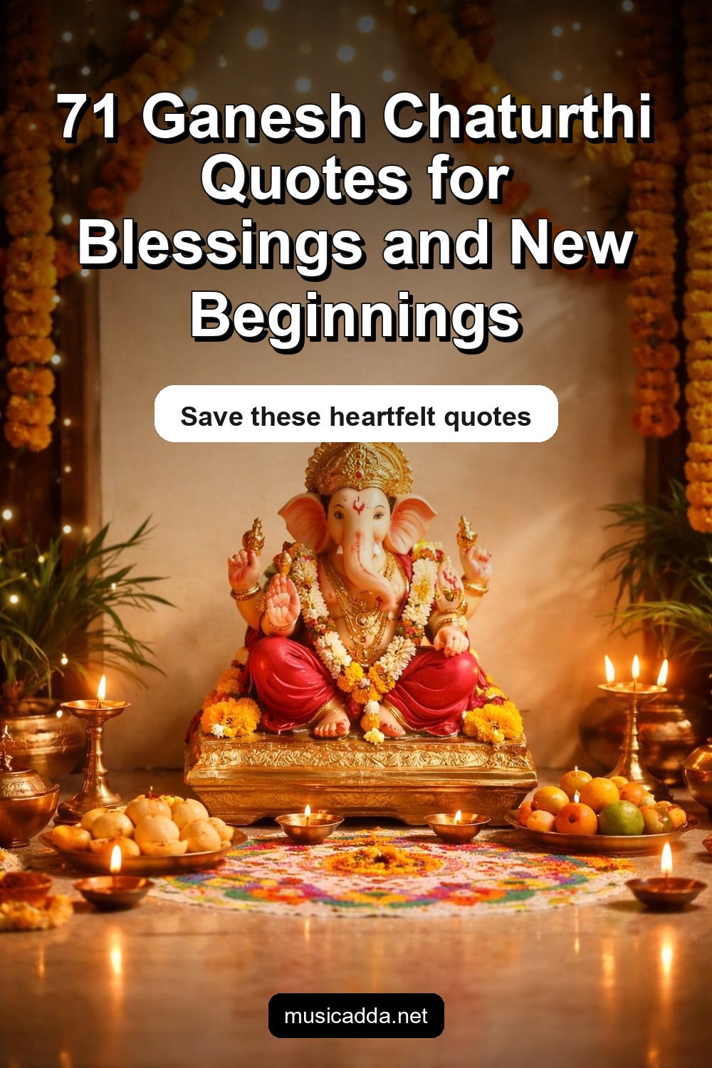 Pinterest image for 71 Ganesh Chaturthi Quotes for Blessings and New Beginnings