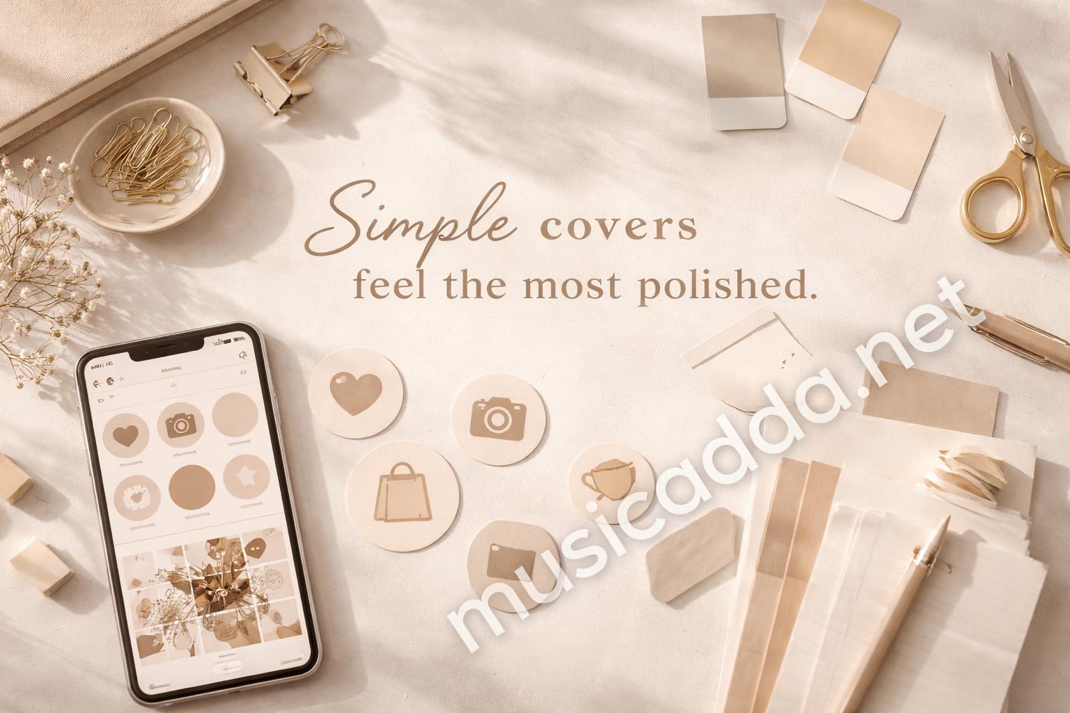 Instagram highlight cover aesthetic flat lay