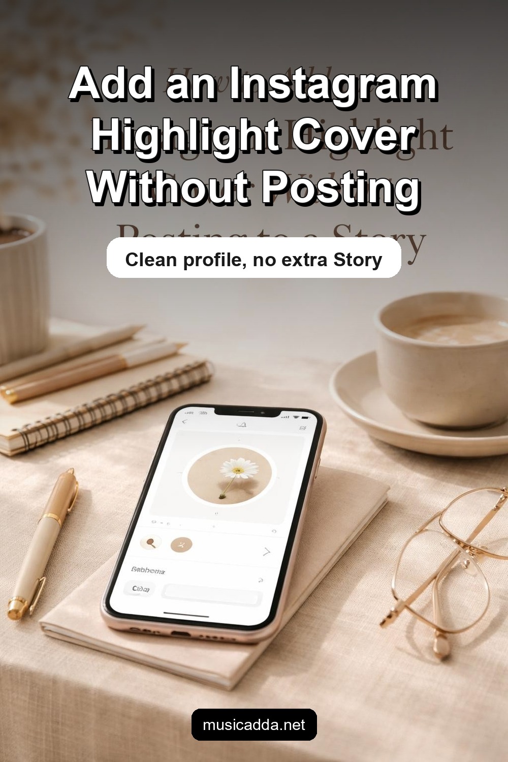 Pinterest image for How to Add an Instagram Highlight Cover Without Posting It to Your Story