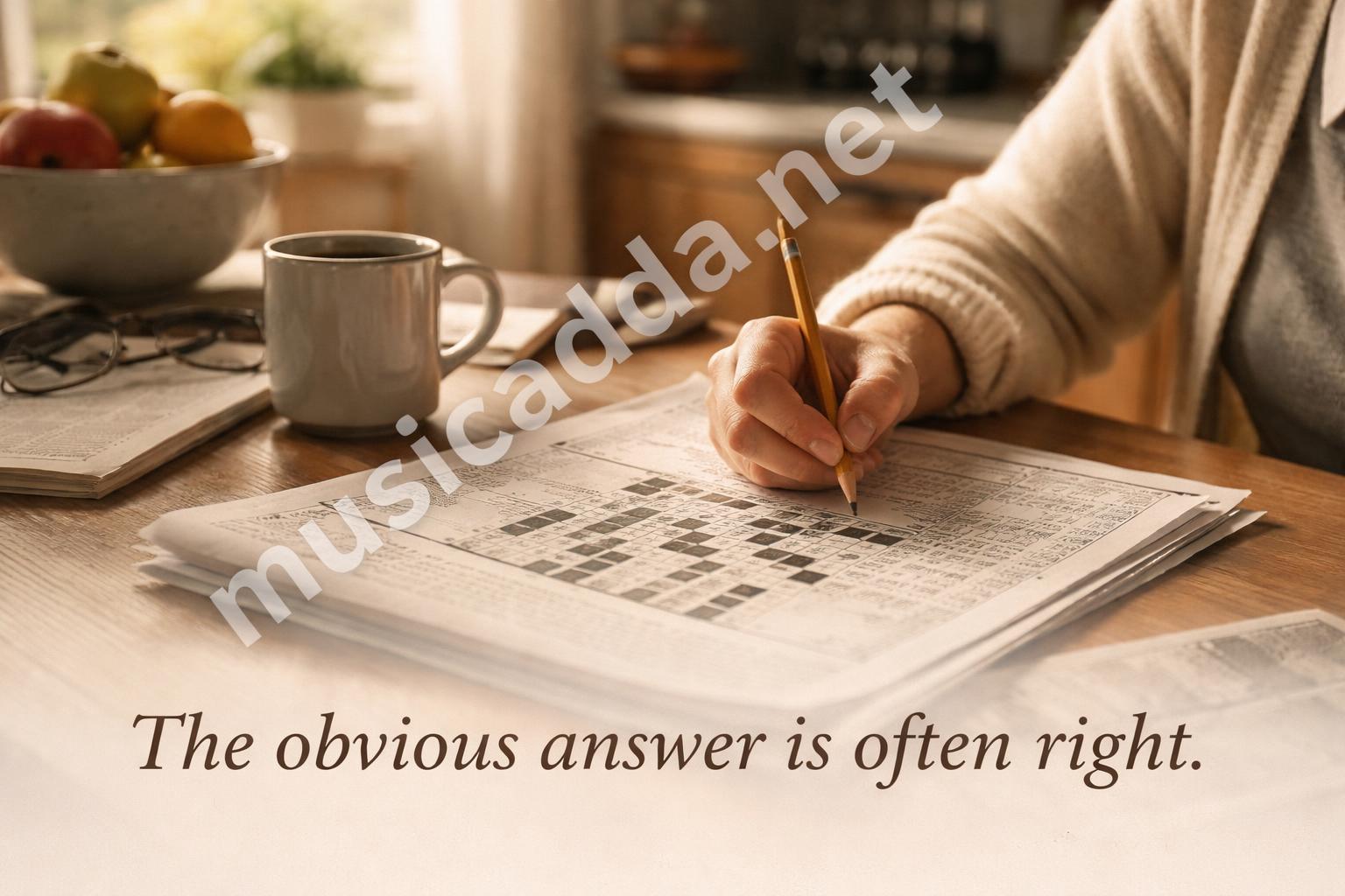 Like a sage crossword clue hero