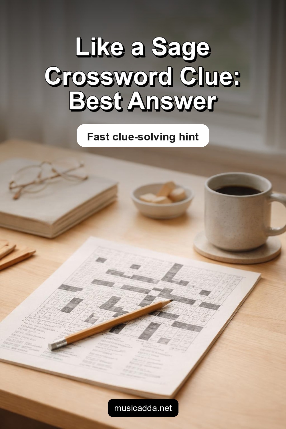 Pinterest image for Like a Sage Crossword Clue Answer and Hints