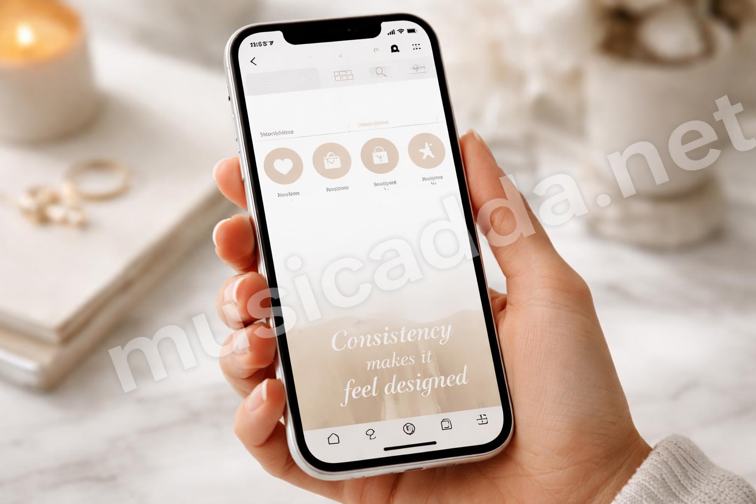 Matching instagram highlight covers row