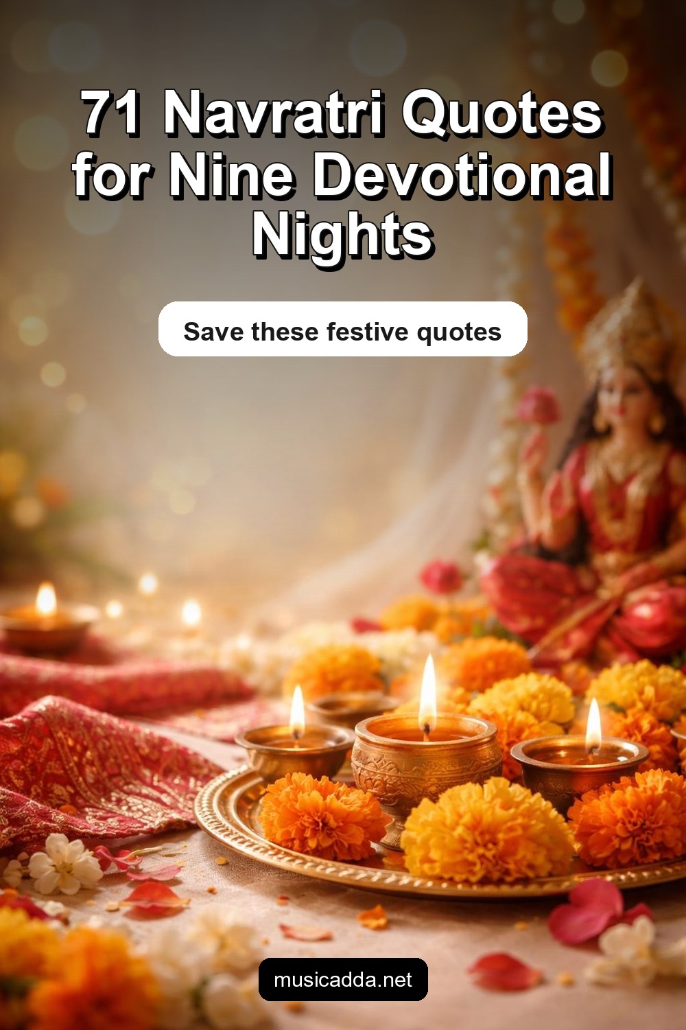 Pinterest image for 71 Navratri Quotes to Celebrate Nine Nights of Devotion