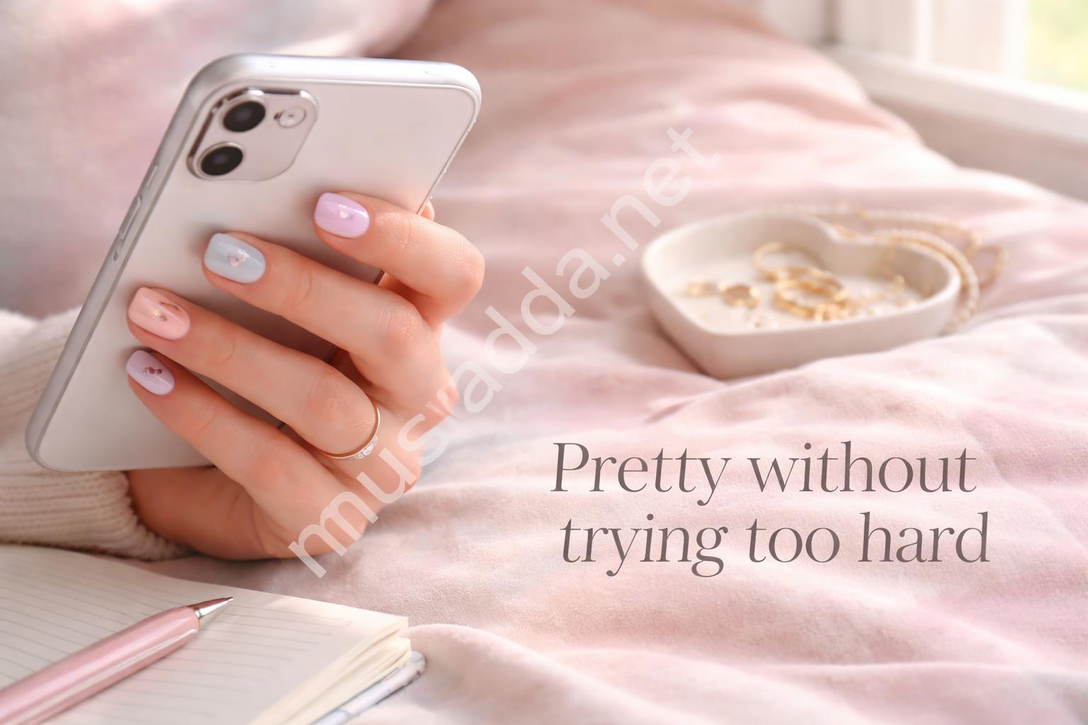 Pastel teen nails final lifestyle scene