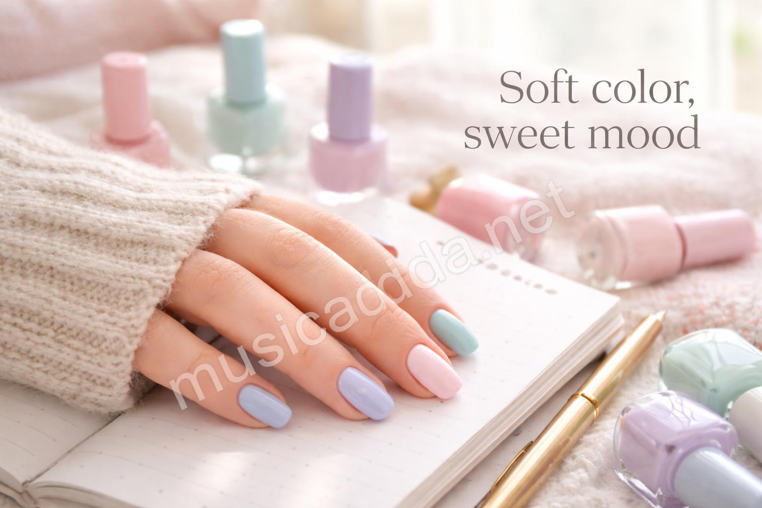 Pastel teen nails hero lifestyle