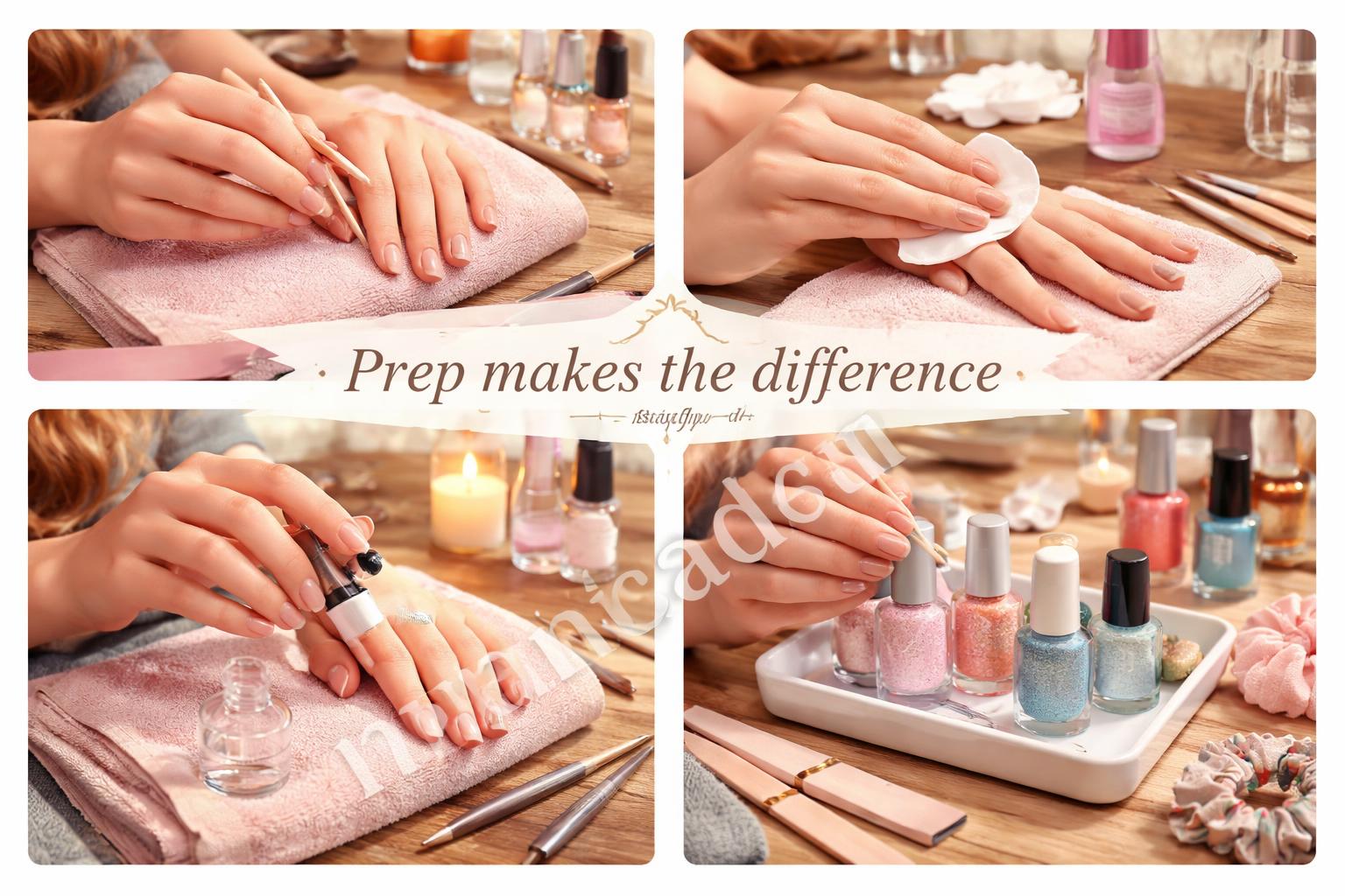 Prep step for easy at home nails