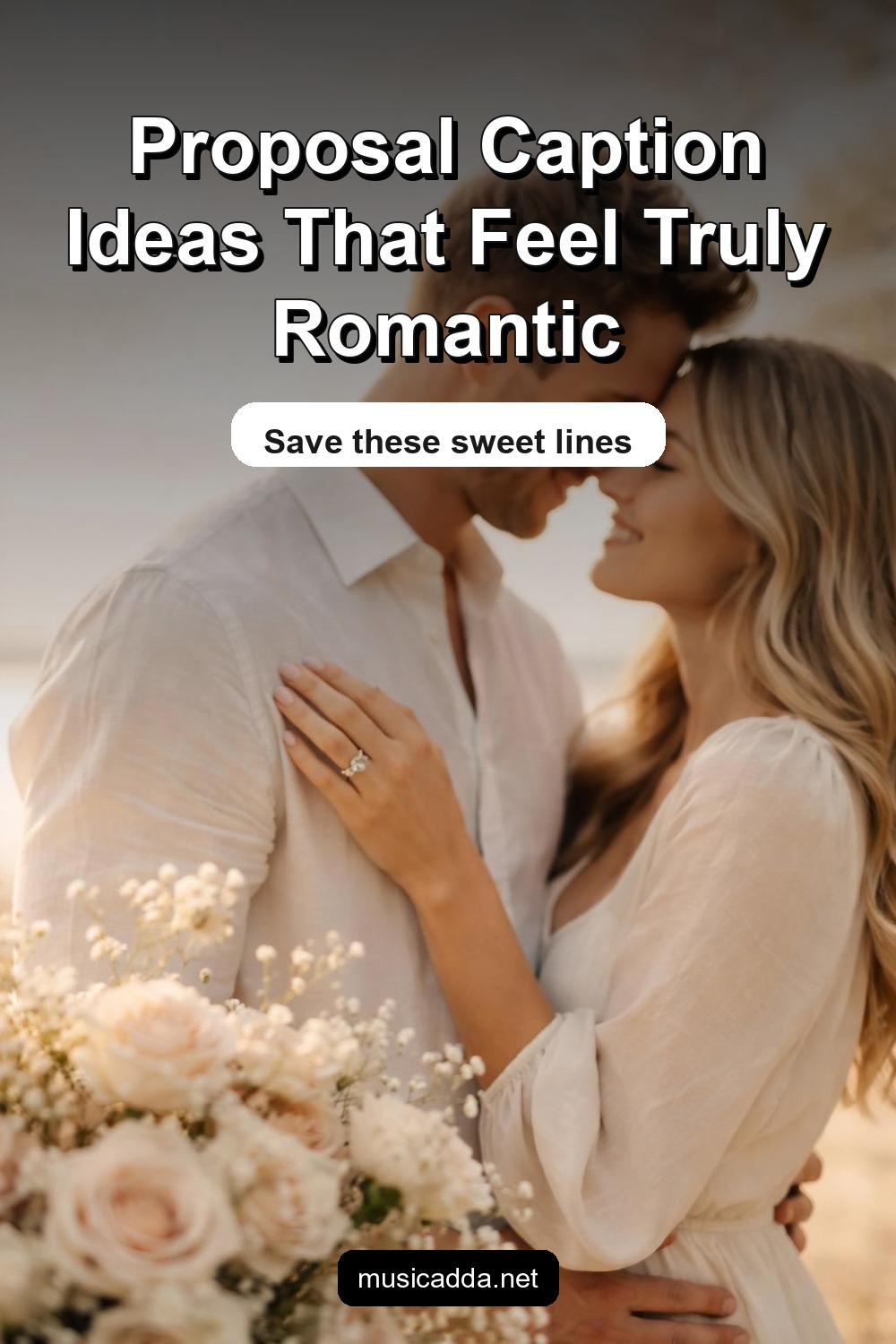 Pinterest image for Love Captions for Proposal Pictures That Melt Hearts