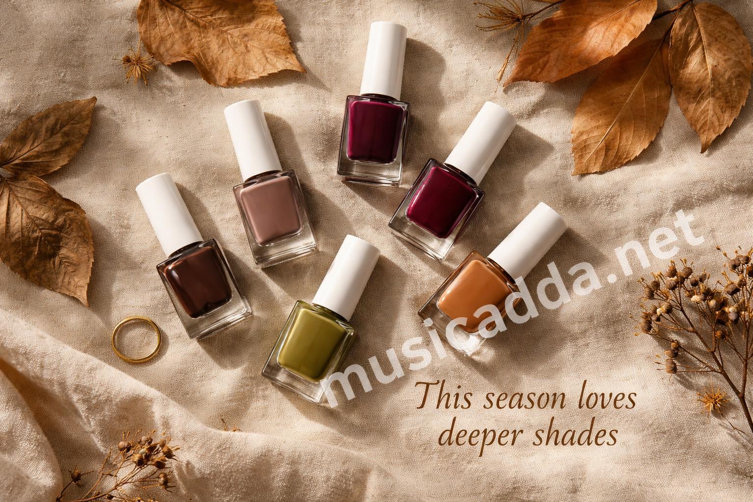Rich fall nail color palette