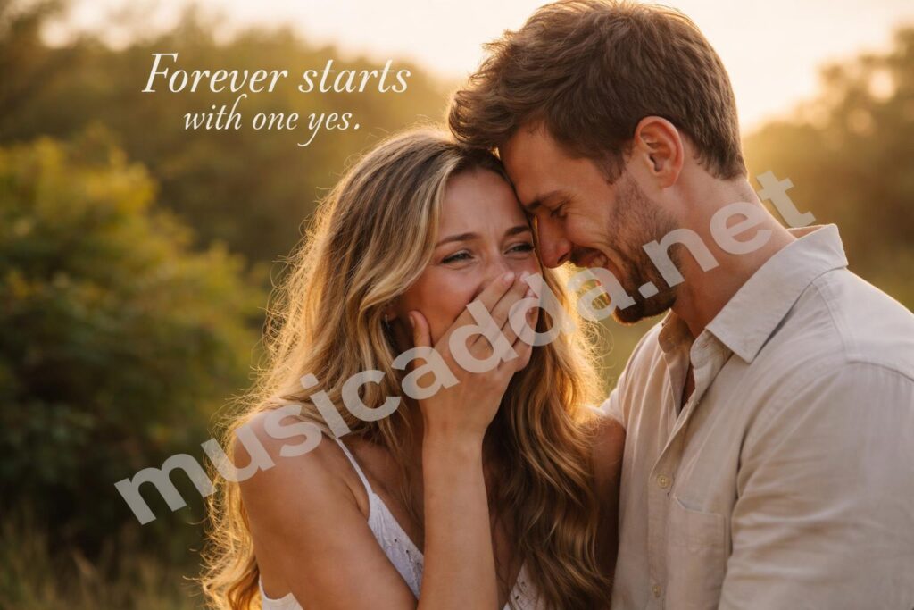 Romantic proposal pictures caption hero