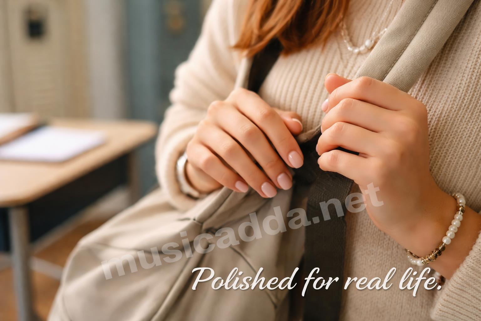 School friendly teen press on nails lifestyle