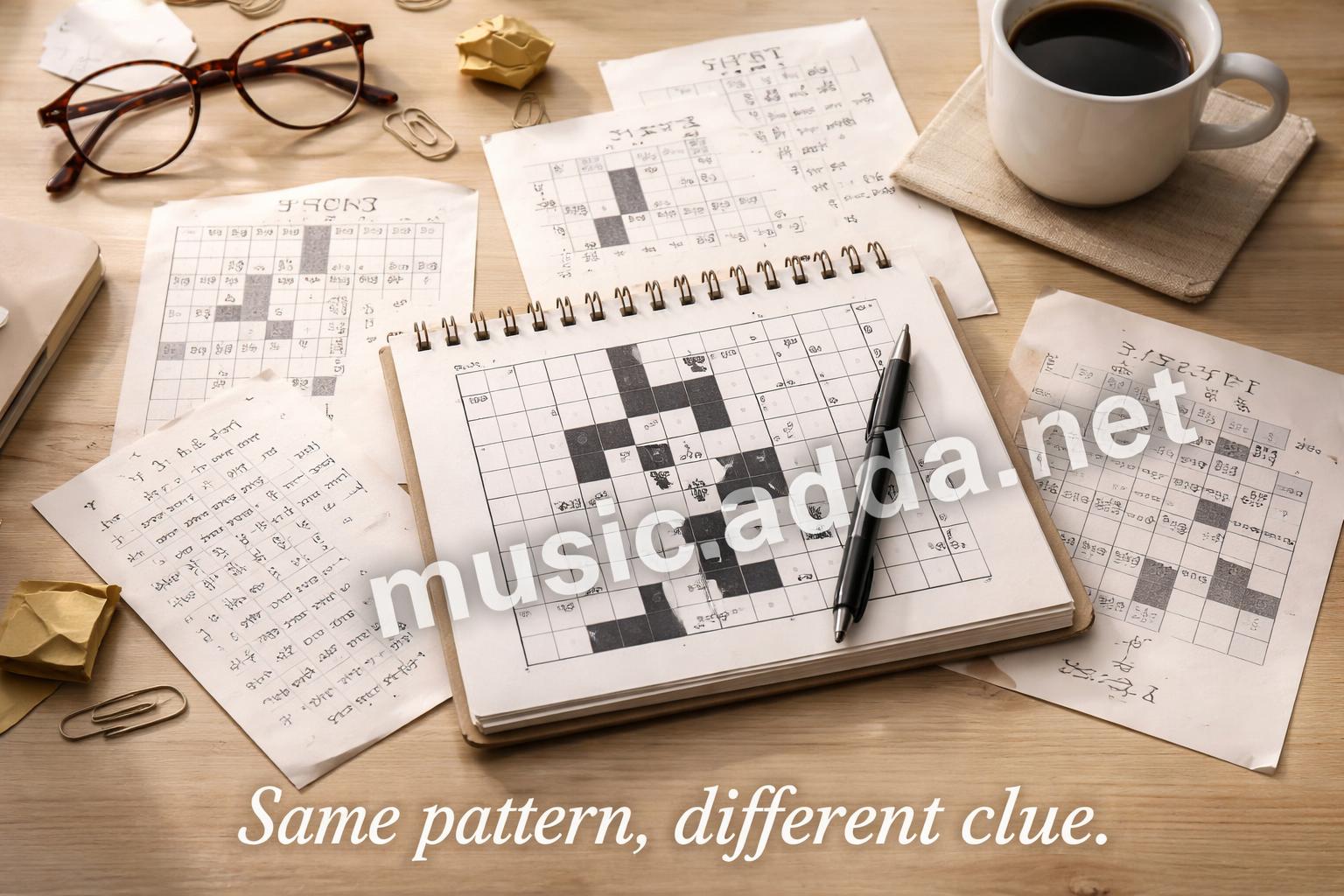 Similar crossword clue patterns